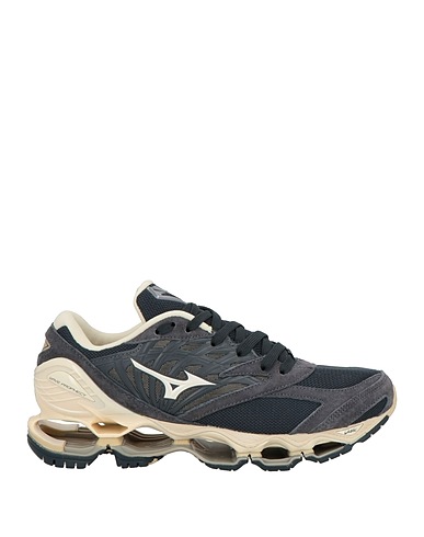 MIZUNO Sneakers Charcoal Leather, Textile fibers