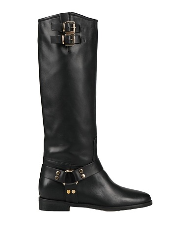 GISÉL MOIRÉ Boots Black Calfskin