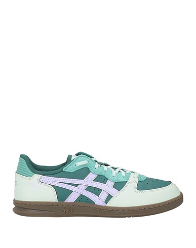 ASICS Sneakers Green Leather, Textile fibres