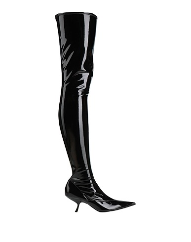 SERGIO ROSSI Boots Black Latex