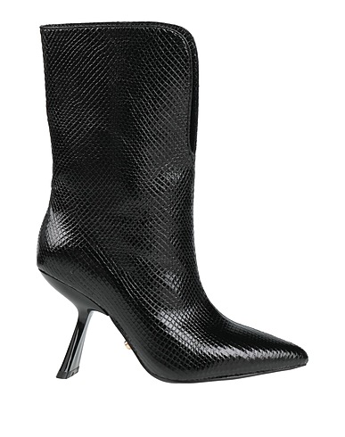 TWENTY FOUR HAITCH Ankle boot Black Textile fibres