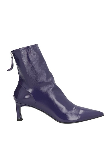 HALMANERA Ankle boot Purple Leather