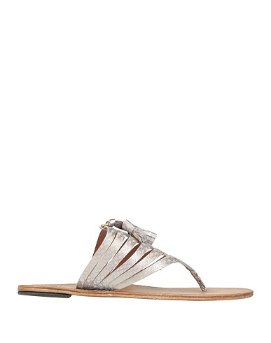 ESSEutESSE Flip flops Light grey Leather