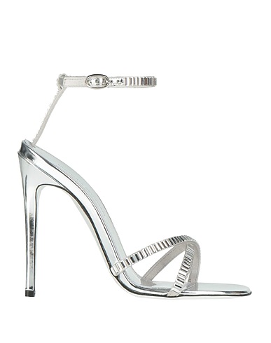 VICTORIA BECKHAM Sandals Silver Textile fibres