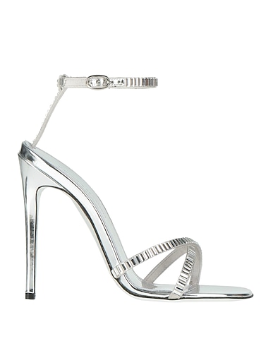 VICTORIA BECKHAM Sandals ARGENTO Textile fibers