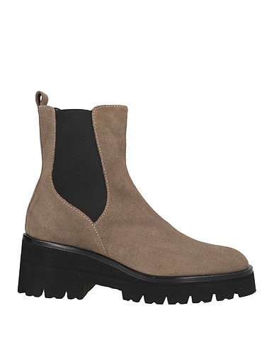 ELVIO ZANON Ankle boot Khaki Leather