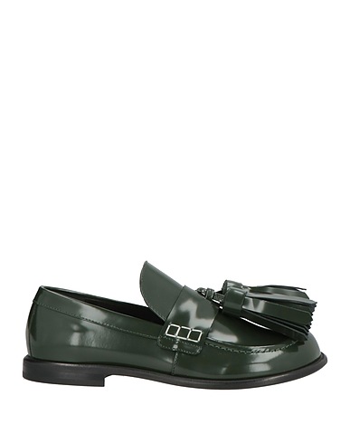 JW ANDERSON モカシン ダークグリーン 牛革（カーフ）