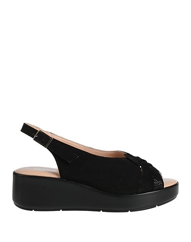 CONFORT Sandals Black Leather