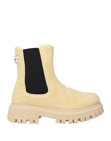 MARNI Ankle boot Ivory Textile fibres