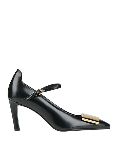 LELLA BALDI Décolleté Nero Pelle
