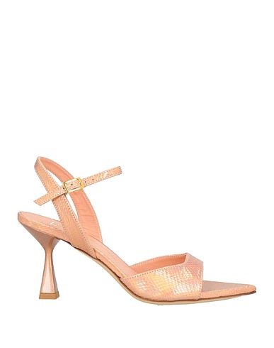 GIAMPAOLO VIOZZI Sandals Rose gold Leather