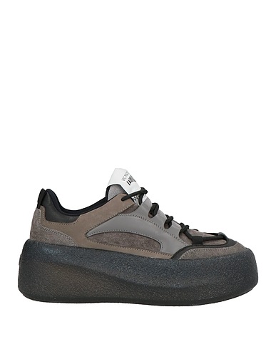VIC MATIĒ Sneakers Lead Leather, Textile fibers