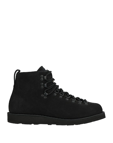STONE ISLAND Stiefelette Schwarz Leder, Gewebefasern