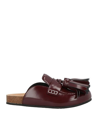JW ANDERSON Loafers Burgundy 100% Calfskin