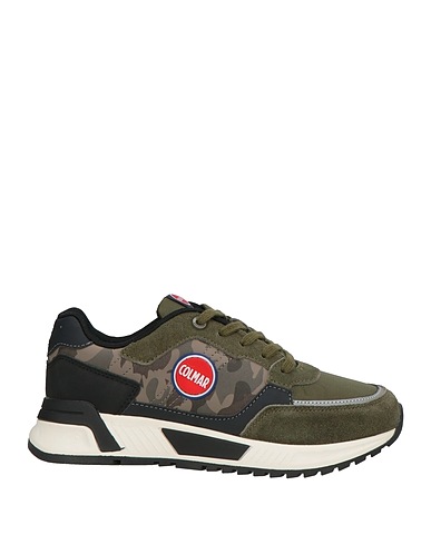 COLMAR Sneakers Verde militare Pelle, Fibre tessili