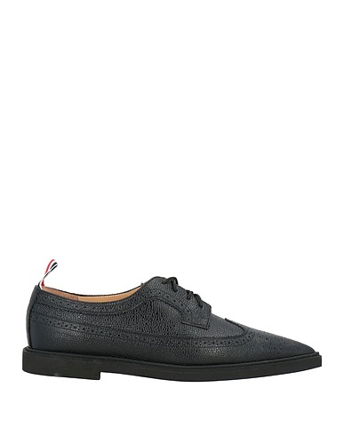 THOM BROWNE Laced shoes Black Leather
