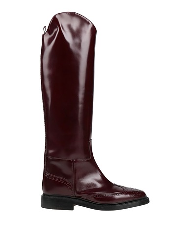 THOM BROWNE Stivali Bordeaux Pelle di vitello