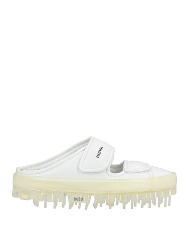 RBRSL RUBBER SOUL Mule e zoccoli BOLD Bianco Pelle