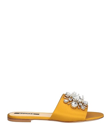 ROCHAS Sandals Mustard Textile fibers