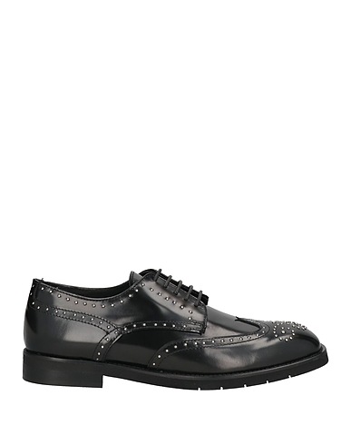 VENI SHOES Stringate Nero Pelle