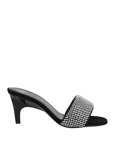 THE ATTICO Sandali Nero Fibre tessili