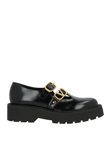 VALENTINO GARAVANI Loafers Black Leather