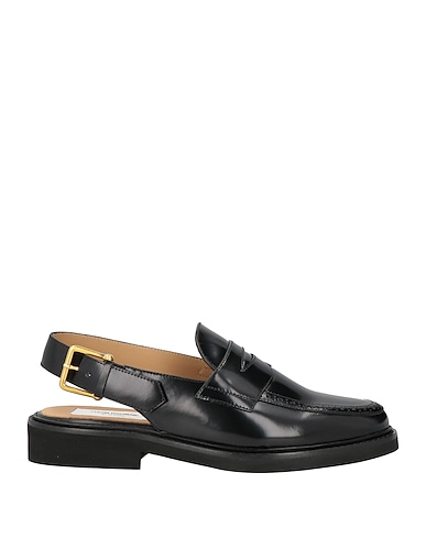 THOM BROWNE Loafers Black Calfskin