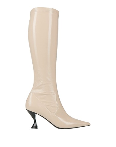 STRATEGIA Boots Ivory Textile fibers