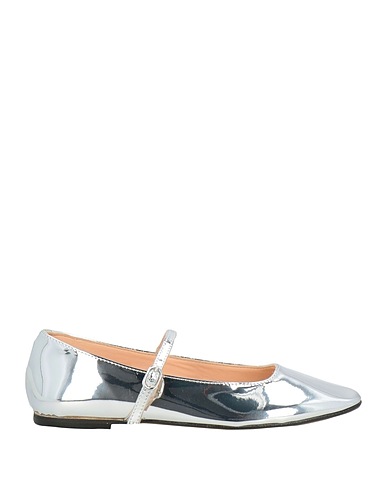 OVYÉ Footwear Silver Textile fibres