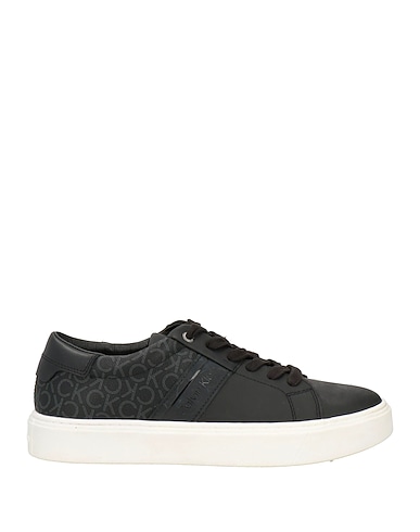 CALVIN KLEIN Sneakers Black 60% Leather, 40% Recycled polyester