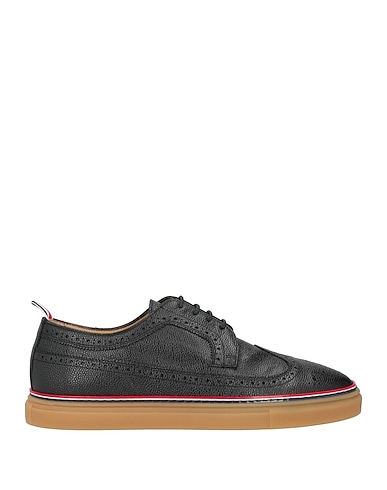 THOM BROWNE Laced shoes Black Leather