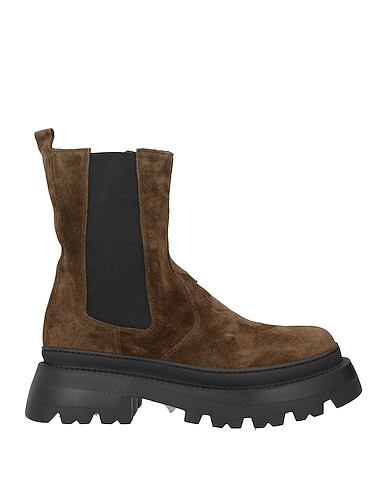 JANET & JANET Ankle boot Military green Leather