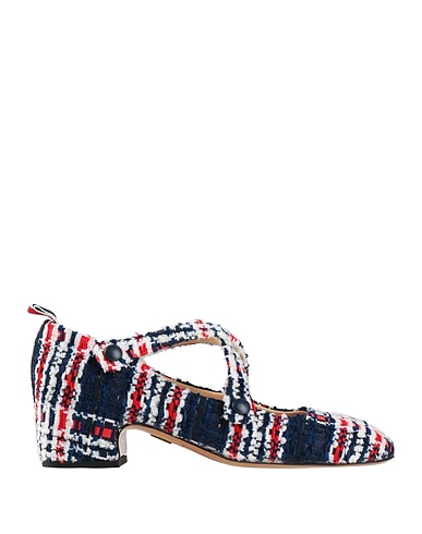 THOM BROWNE Pump Navy Textile fibers