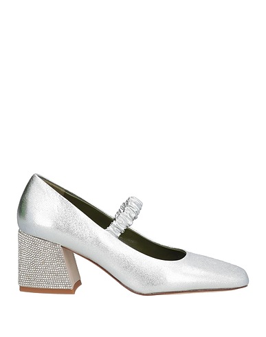 MARIA LUCA Pump Silver Leather