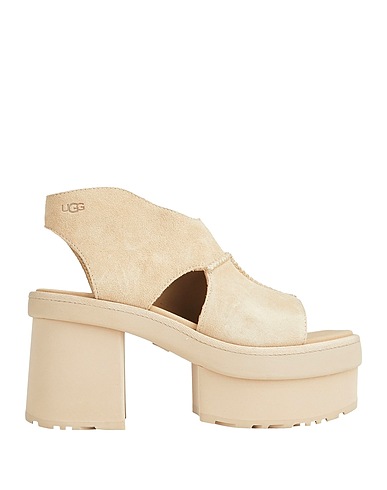 UGG Sandals W NEW HEIGHTS PLATFORM
 Beige Leather