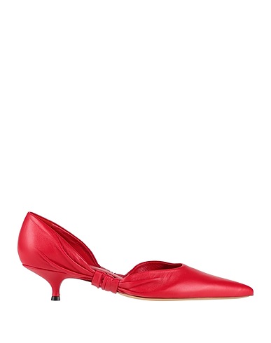 JW ANDERSON Pump Red 100% Lambskin