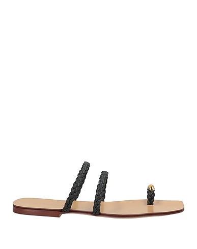MARIA LUCA Flip flops Black Leather