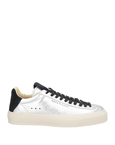 AQUA ALTA Sneakers Argento Pelle, Fibre tessili
