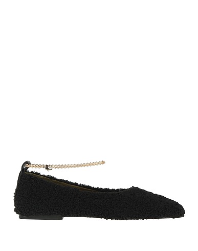 MARIA LUCA Ballet flats Black Textile fibers