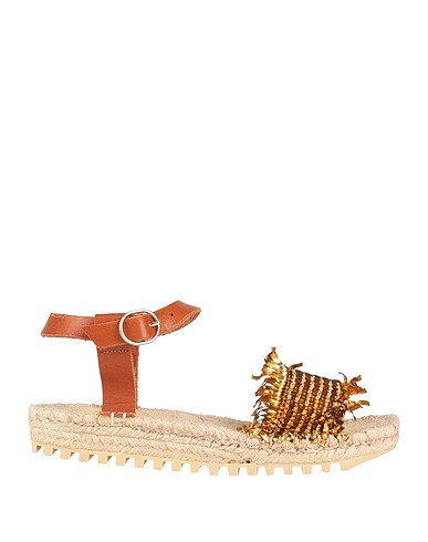BALTARINI Espadrilles Gold Leather