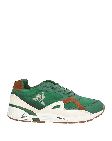 LE COQ SPORTIF Sneakers Green Leather, Textile fibers