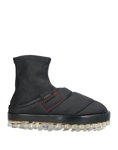 RBRSL RUBBER SOUL Stivaletti Nero Pelle, Fibre tessili