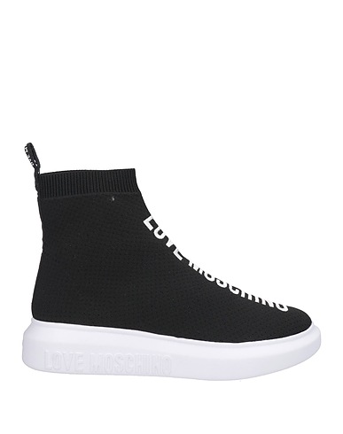 LOVE MOSCHINO Sneakers Black Textile fibers