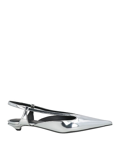 PROENZA SCHOULER Footwear Silver Textile fibres