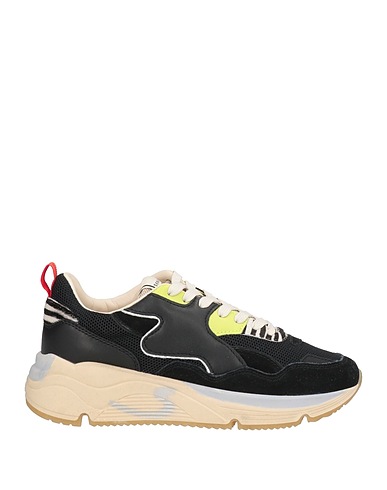 SERAFINI Sneakers Black Leather, Textile fibres