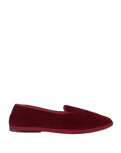 HABILLÉ Loafers Burgundy Textile fibers