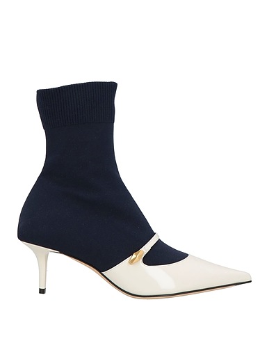 JIMMY CHOO Ankle boot Off white Textile fibres, Leather