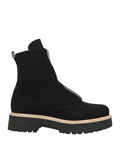 PATRIZIA BONFANTI Ankle boot Black Textile fibres