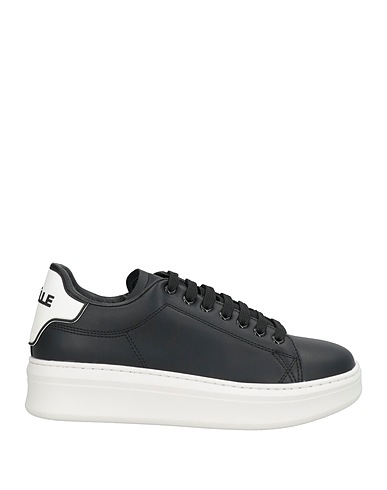 GAëLLE Paris Sneakers Black Leather, Rubber