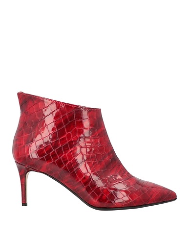 ANNA F. Ankle boot Burgundy Leather